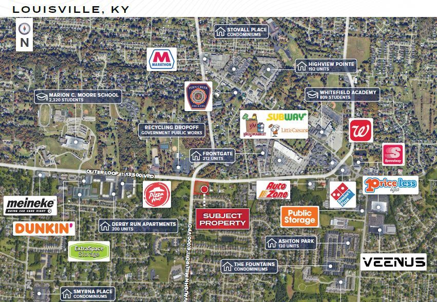 7601 Vaughn Mill Rd, Louisville, KY à vendre - Photo du bâtiment - Image 3 de 7