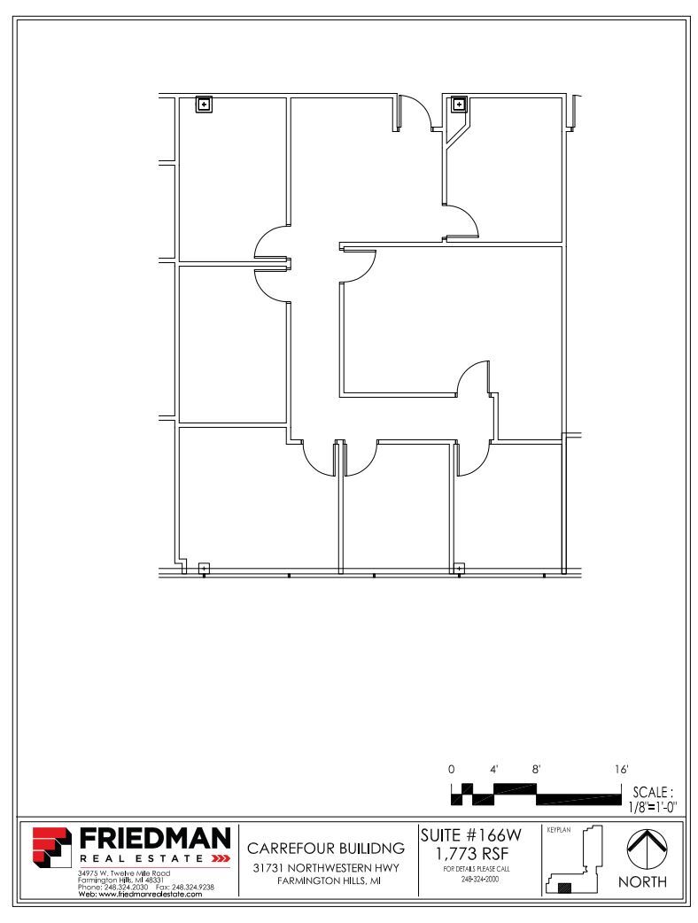 31731 Northwestern Hwy, Farmington Hills, MI à louer Plan d’étage- Image 1 de 2