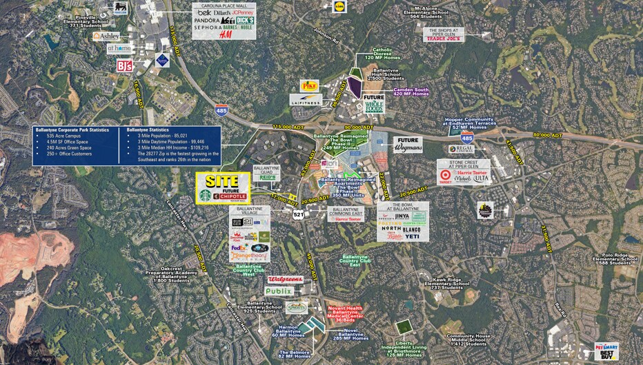 11324 N Community House Rd, Charlotte, NC à louer - Aérien - Image 2 de 5