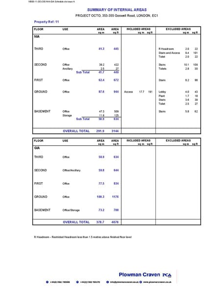 353-355 Goswell Rd, Londres à louer - Plan d’étage - Image 2 de 14