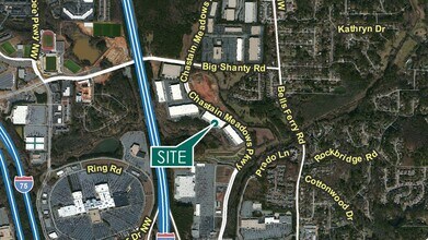 3025 Chastain Meadows Pkwy, Marietta, GA - aerial  map view