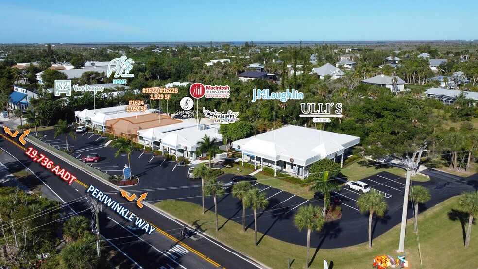 1618-1628 Periwinkle Way, Sanibel, FL for lease - Building Photo - Image 1 of 8