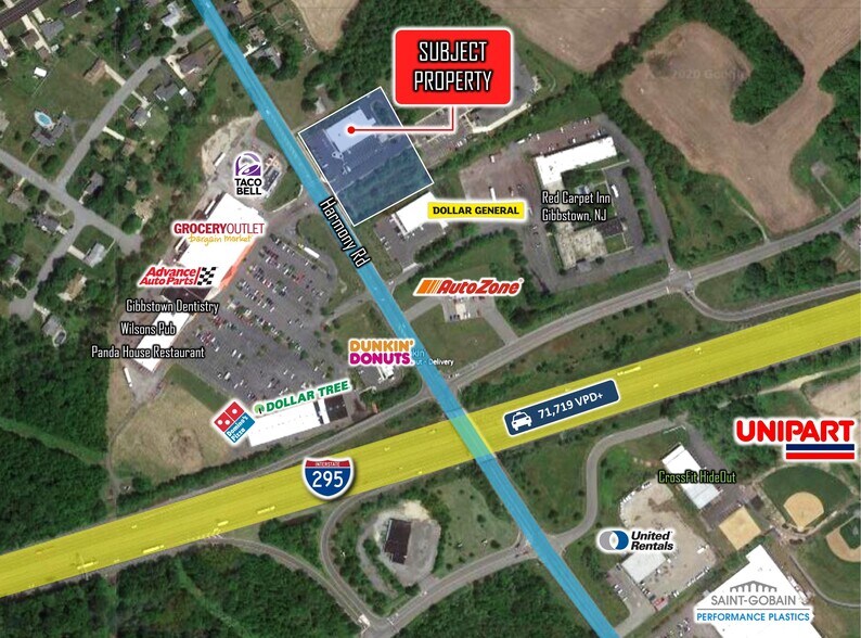 380 Harmony Rd, Gibbstown, NJ à vendre - Aérien - Image 2 de 3