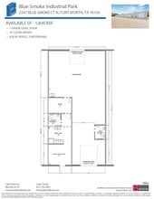 2402-2404 Blue Smoke Ct, Fort Worth, TX for lease Floor Plan- Image 1 of 1