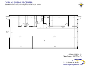 2570-2580 N Powerline Rd, Pompano Beach, FL à louer Plan d  tage- Image 2 de 3