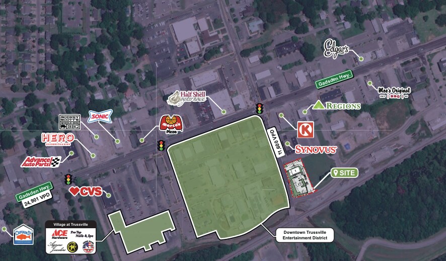 111 S Chalkville Rd, Trussville, AL à louer - Aérien - Image 3 de 4