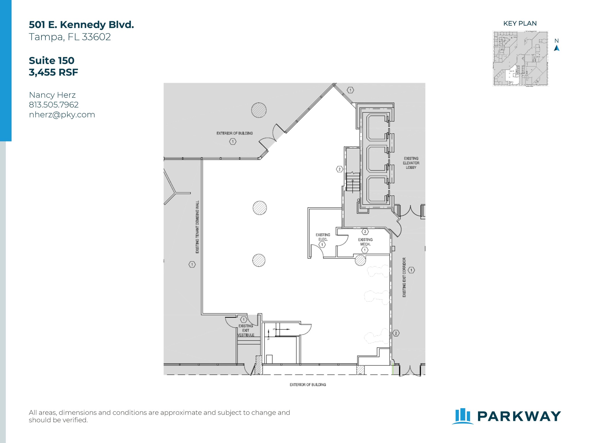 501 E Kennedy Blvd, Tampa, FL à louer Plan d  tage- Image 1 de 20