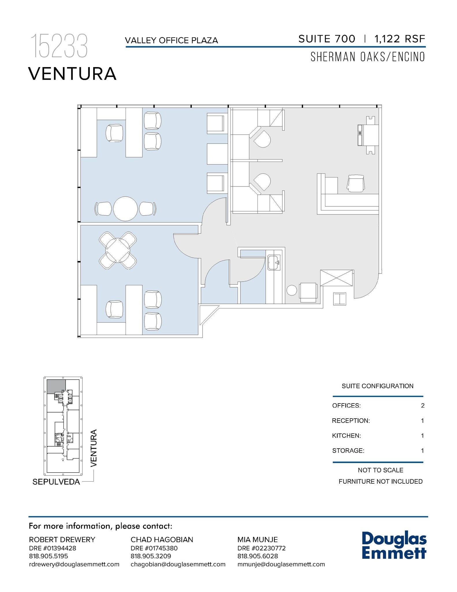 15233 Ventura Blvd, Sherman Oaks, CA à louer Plan d’étage- Image 1 de 1
