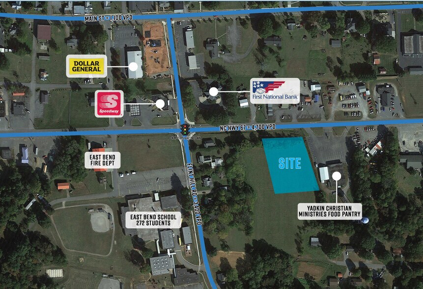 103 W Main St, East Bend, NC à vendre - Photo du bâtiment - Image 2 de 5