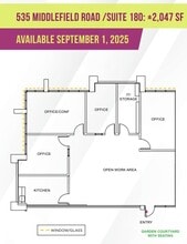 525 Middlefield Rd, Menlo Park, CA for lease Floor Plan- Image 1 of 1
