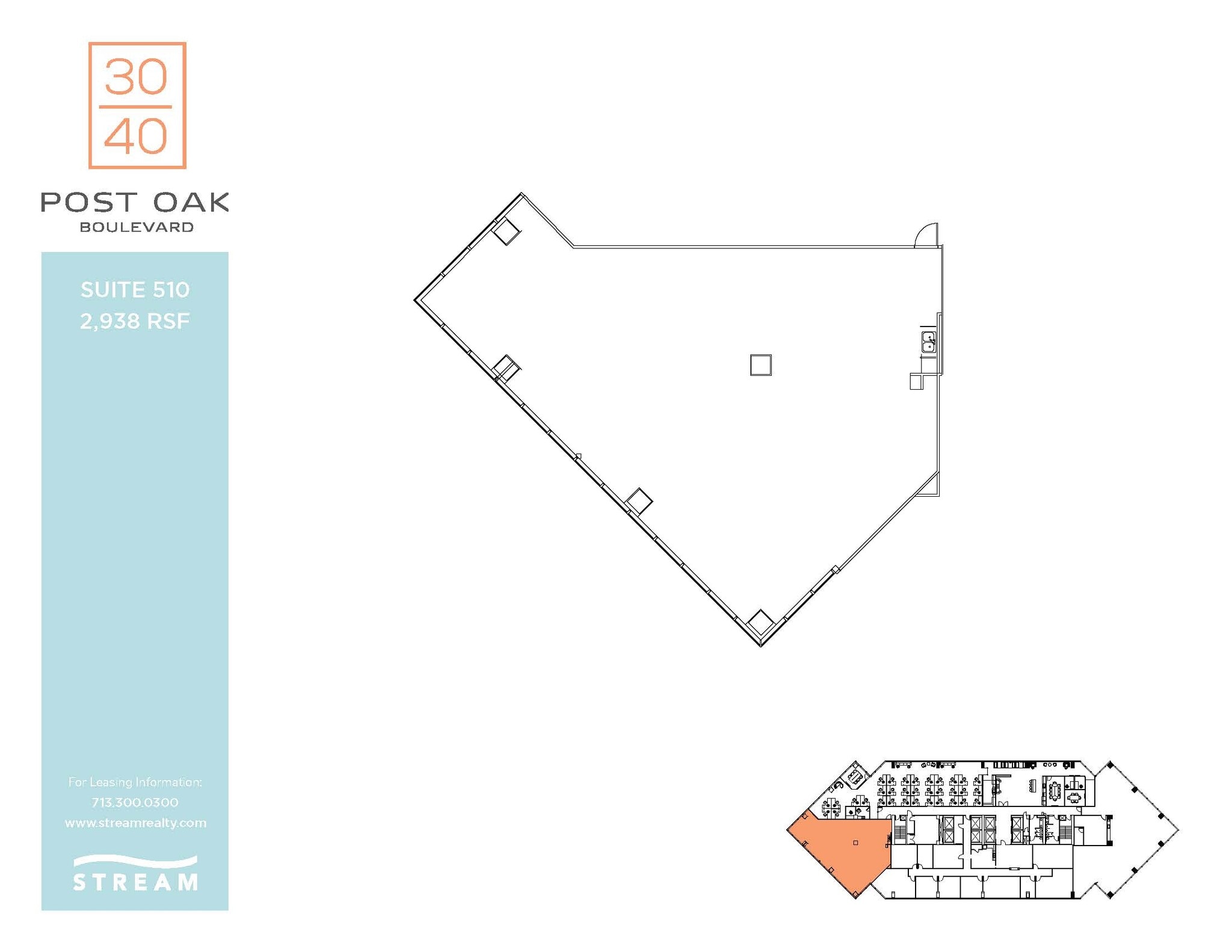 3040 Post Oak Blvd, Houston, TX for lease Floor Plan- Image 1 of 1