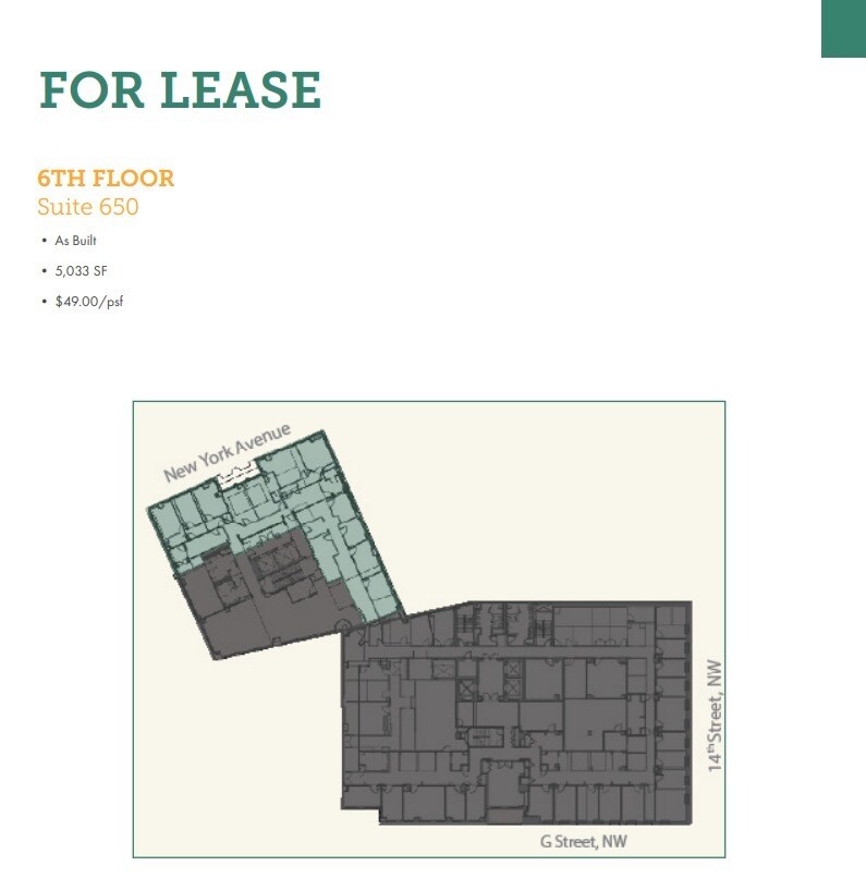 700 14th St NW, Washington, DC for lease Floor Plan- Image 1 of 16