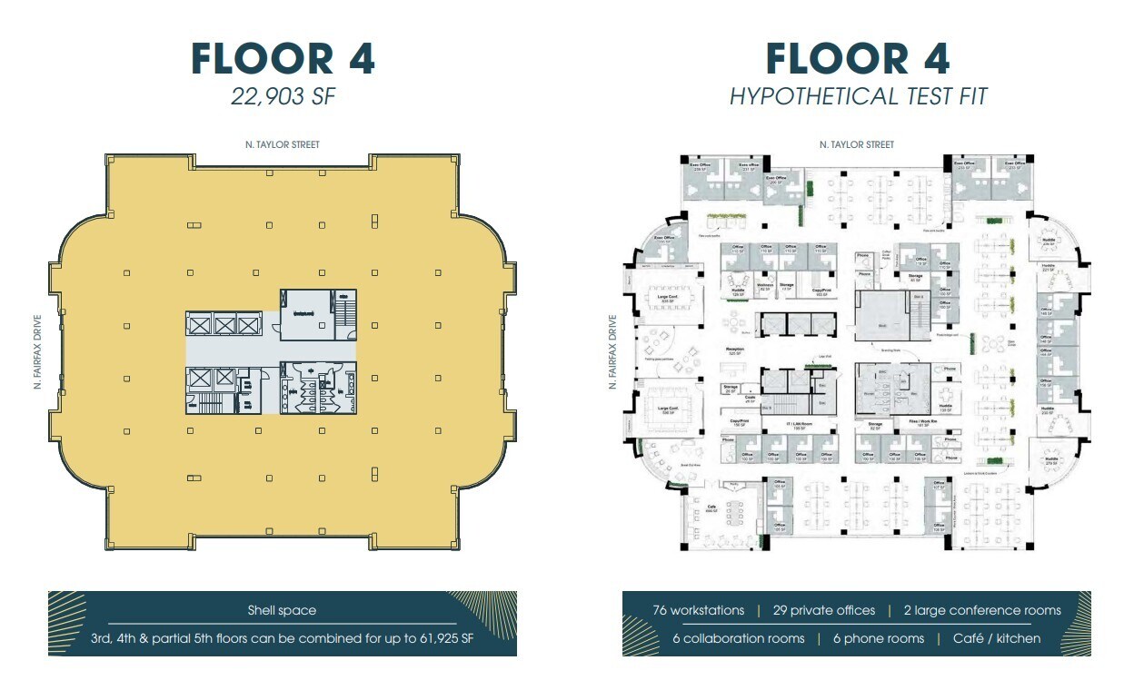 4350 N Fairfax Dr, Arlington, VA for lease Floor Plan- Image 1 of 1