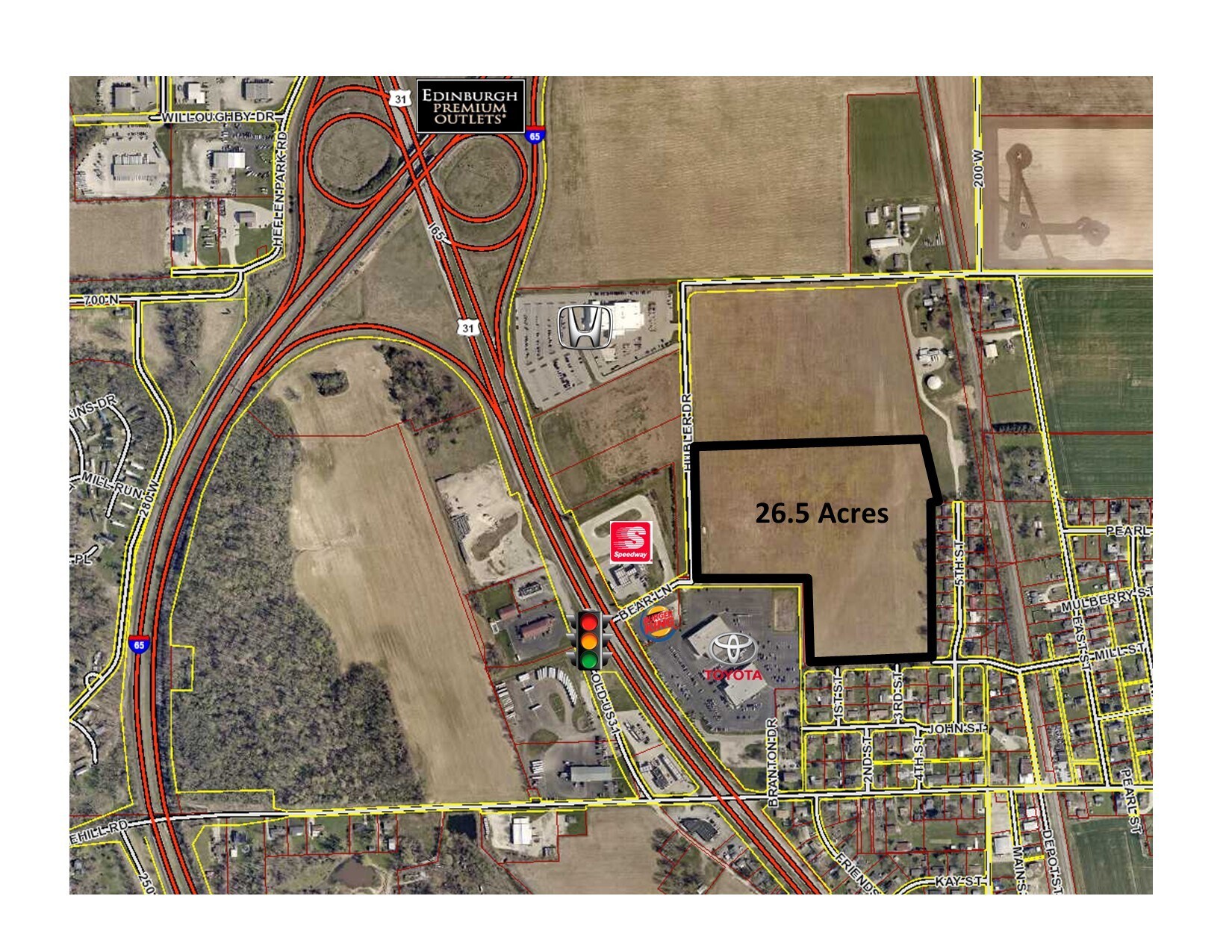 700 North, Columbus, IN à vendre Aérien- Image 1 de 1