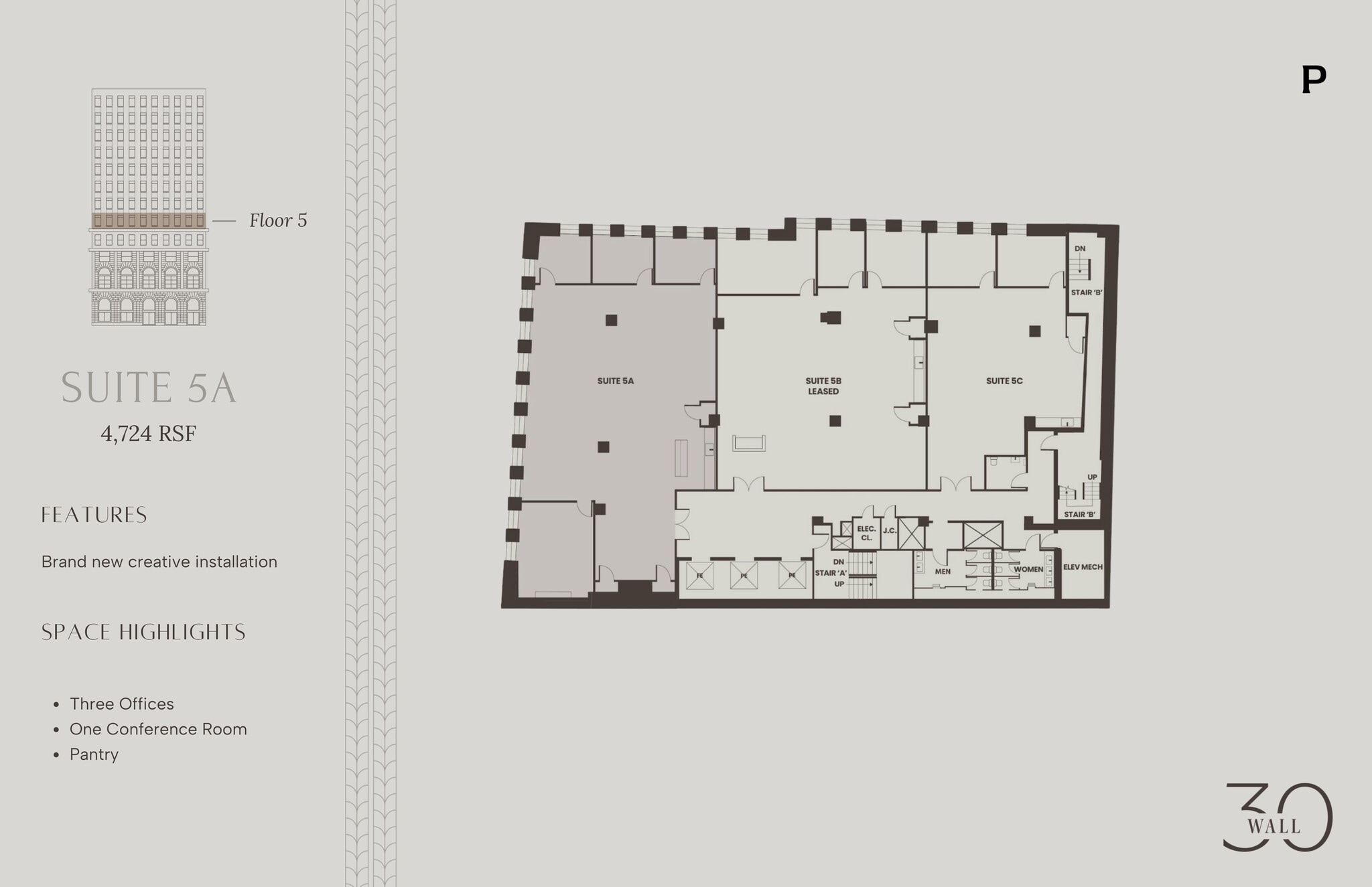 30 Wall St, New York, NY à louer Plan de site- Image 1 de 4
