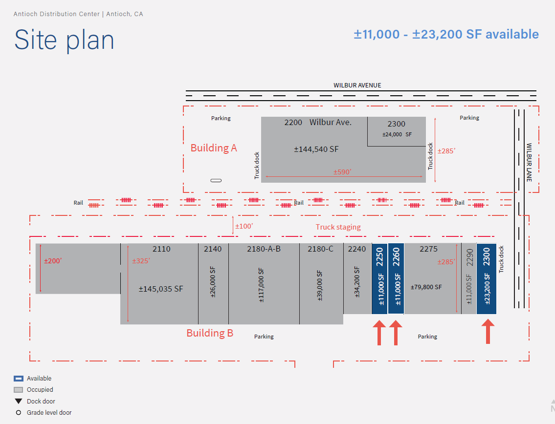 2100-2300 Wilbur Ln, Antioch, CA for lease Site Plan- Image 1 of 1