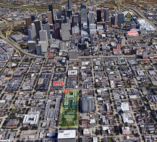 2607 Travis St, Houston, TX for lease - Aerial - Image 2 of 5