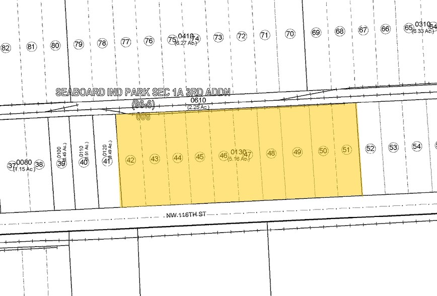 3329-3345 NW 116th St, Miami, FL à louer - Plan cadastral - Image 2 de 8