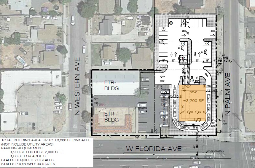 910 W Florida Ave, Hemet, CA for lease - Site Plan - Image 2 of 3