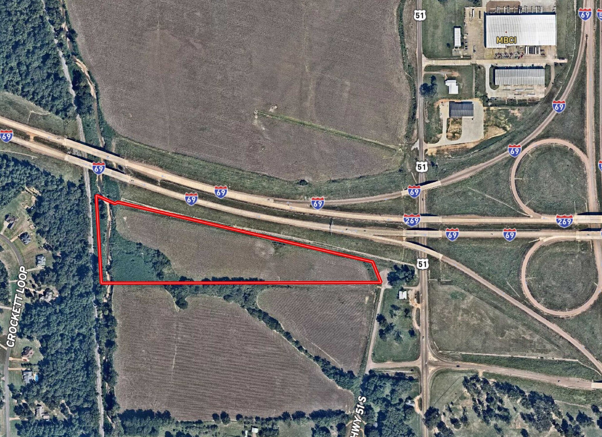 55 Old Highway 51 South, Hernando, MS à vendre Aérien- Image 1 de 2