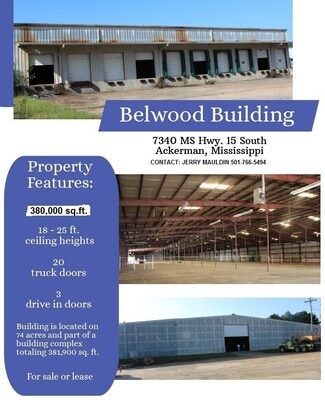 More details for 7340 Bellwood Rd, Ackerman, MS - Industrial for Sale