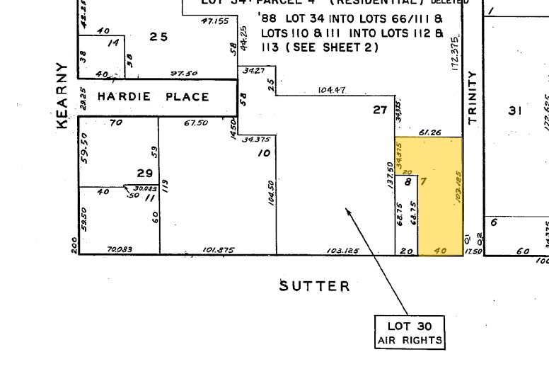 110 Sutter St, San Francisco, CA à louer - Plan cadastral - Image 2 de 3