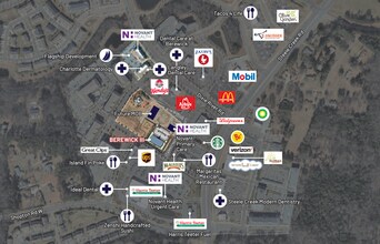 Berewick Town Center dr, Charlotte, NC - AERIAL  map view