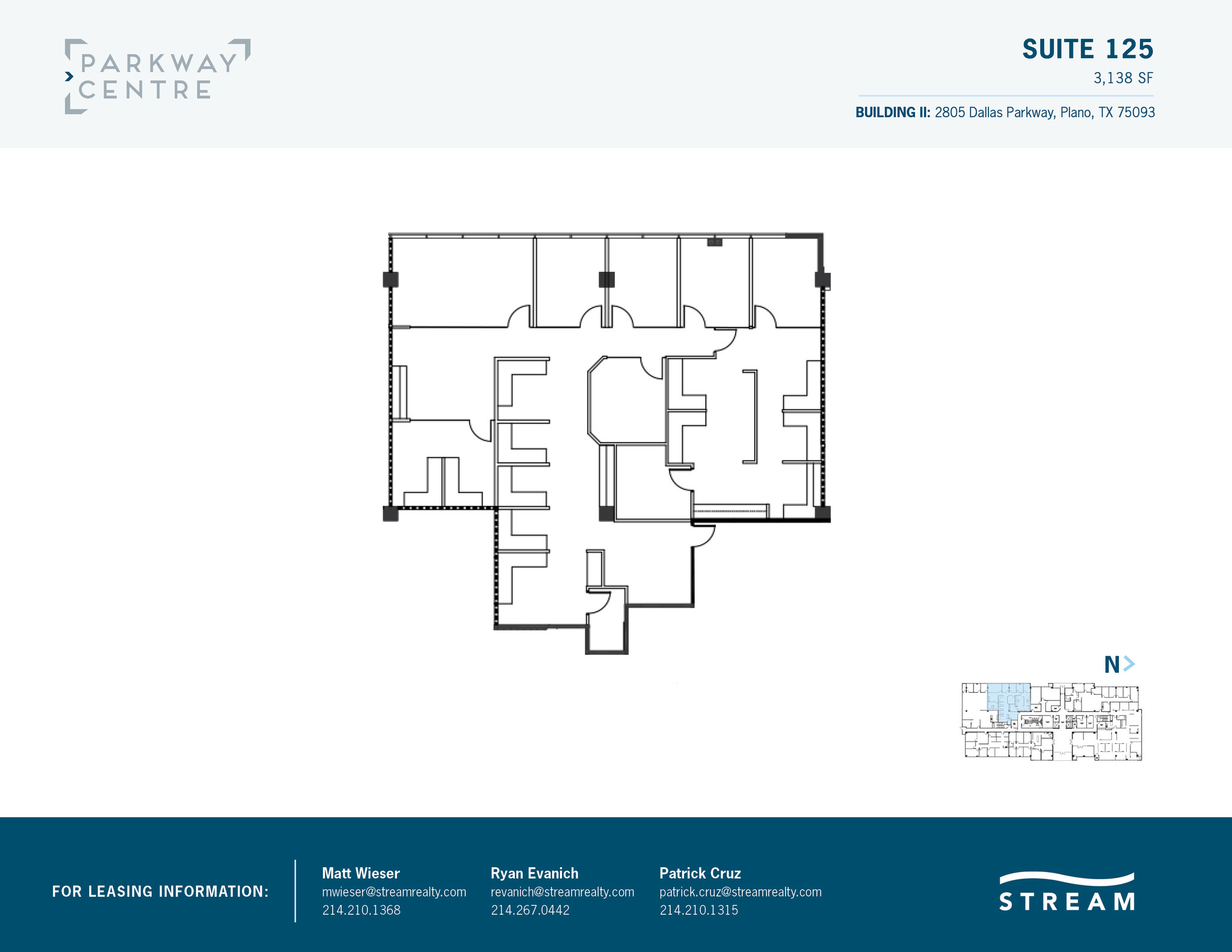 2805 Dallas Pkwy, Plano, TX à louer Plan d’étage- Image 1 de 1