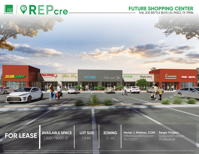 1416 Joe Battle Blvd, El Paso, TX for lease - Primary Photo - Image 1 of 3