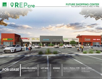 Plus de détails pour 1416 Joe Battle Blvd, El Paso, TX - Commerce de détail à louer