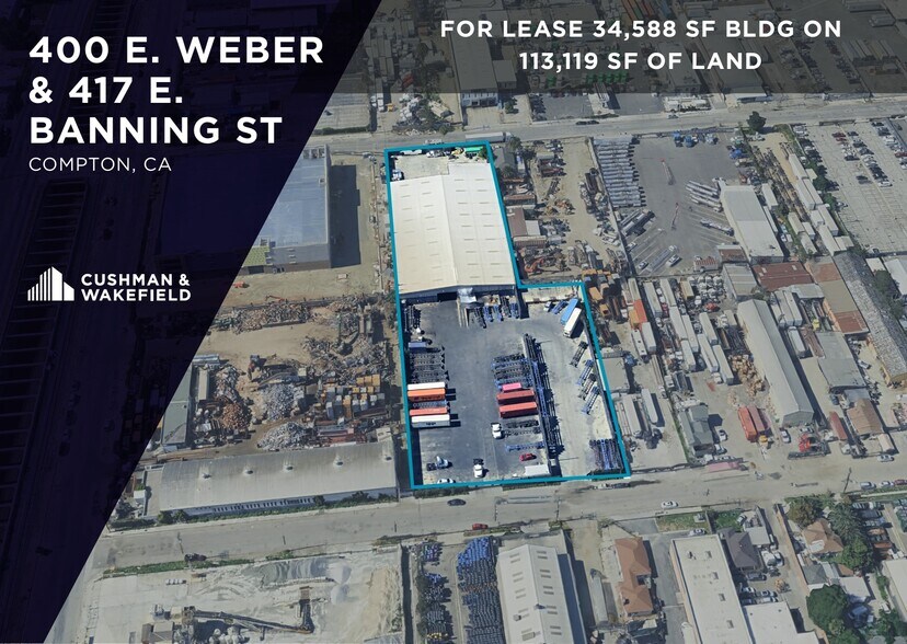 400 E Weber St, Compton, CA à louer - Aérien - Image 2 de 9