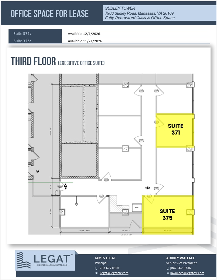 7900 Sudley Rd, Manassas, VA à louer Plan d’étage- Image 1 de 1