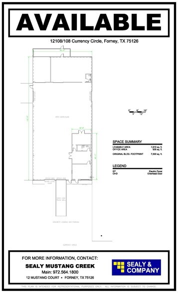 12108 Currency Cir, Forney, TX for lease - Floor Plan - Image 2 of 3
