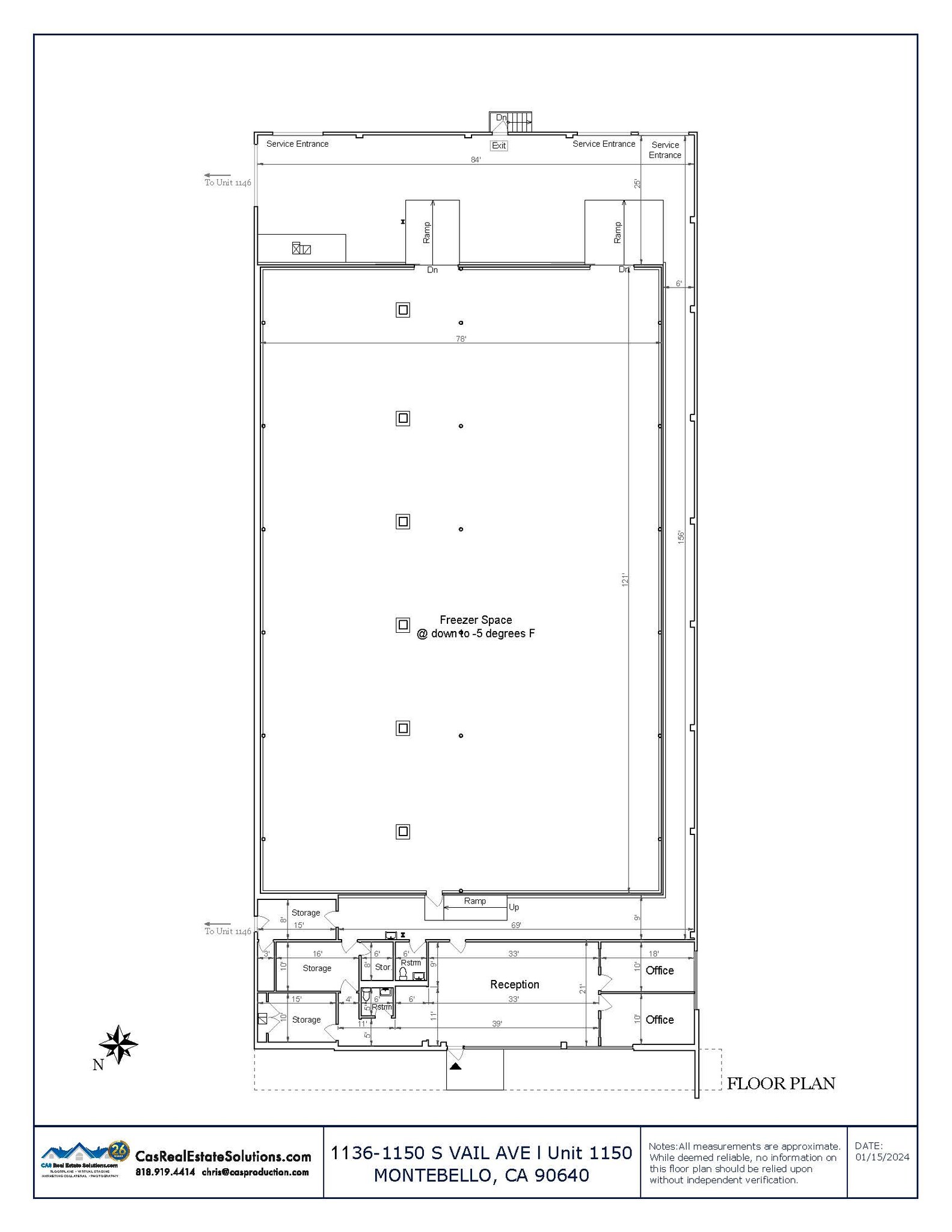 1150 S Vail Ave, Montebello, CA à louer Plan d  tage- Image 1 de 1