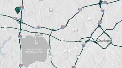1810 W Pointe Dr, Charlotte, NC - AERIAL map view