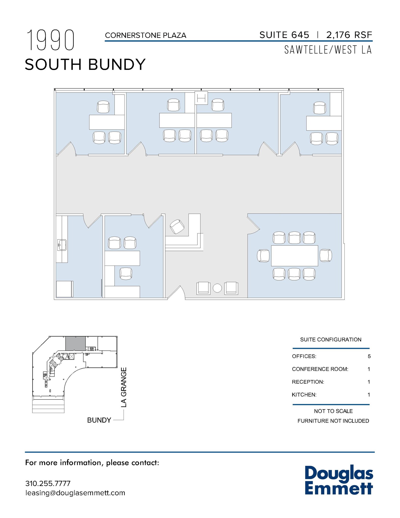 1990 S Bundy Dr, Los Angeles, CA à louer Plan d  tage- Image 1 de 1