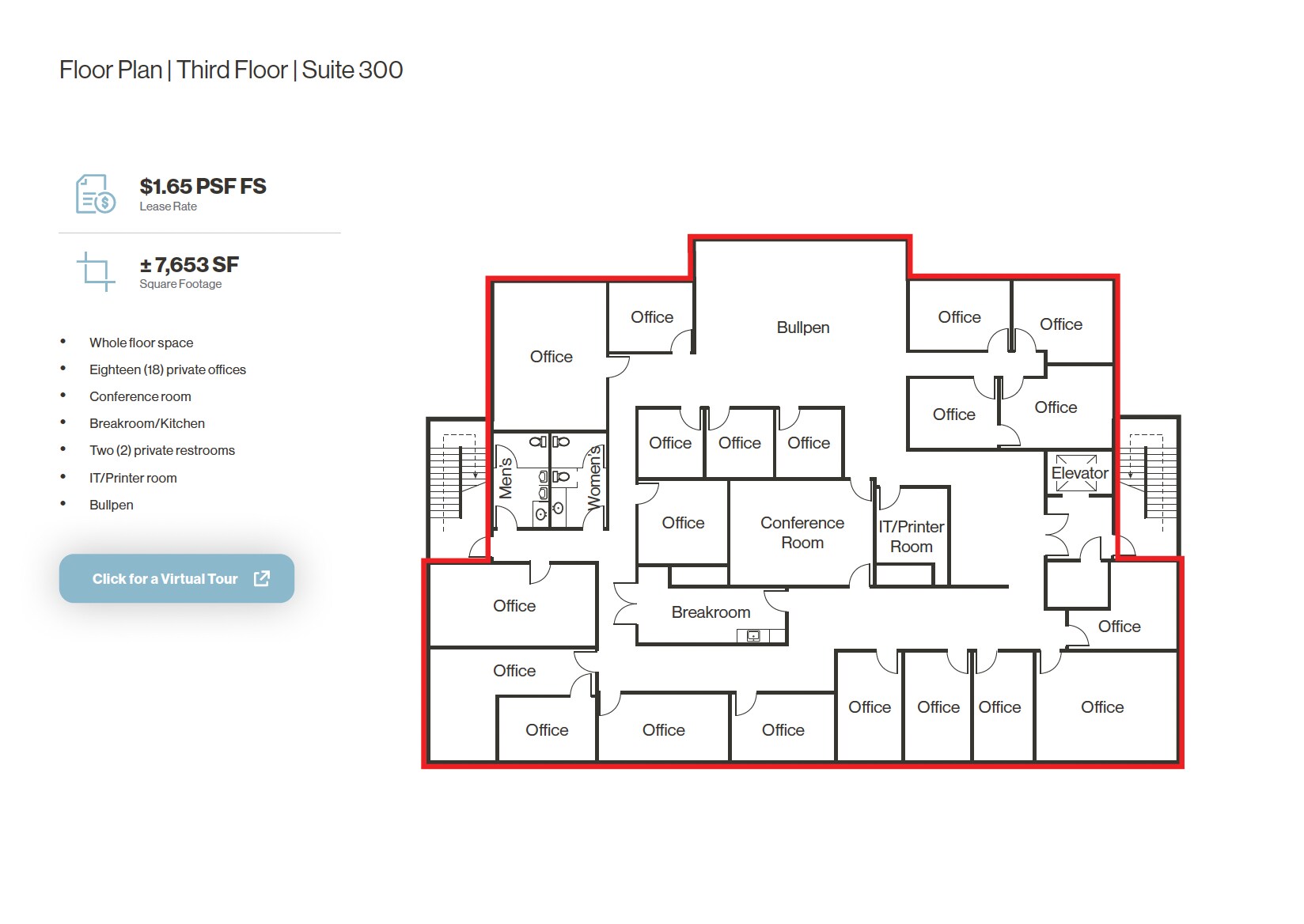 6225 Neil Rd, Reno, NV for lease Floor Plan- Image 1 of 6