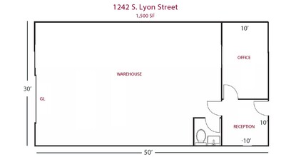 1233-1255 S Wright St, Santa Ana, CA à louer Plan d’étage- Image 1 de 1