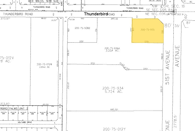 5105 W Thunderbird Rd, Glendale, AZ à louer - Plan cadastral - Image 3 de 5