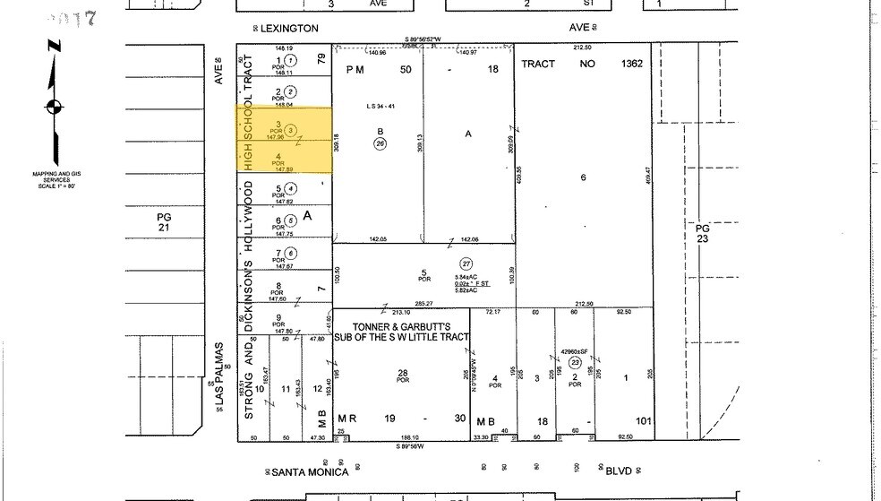 1144-1146 N Las Palmas Ave, Los Angeles, CA à louer - Plan cadastral - Image 2 de 18