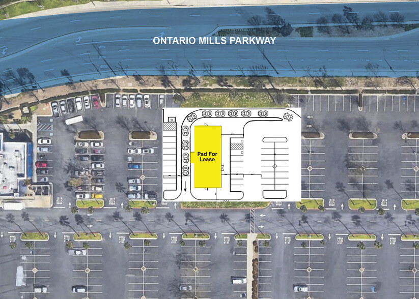 4400-4492 Ontario Mills Pky, Ontario, CA à louer - Plan de site - Image 2 de 5