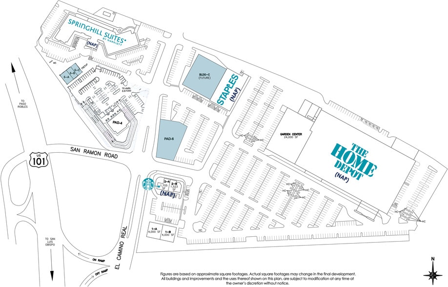 905 El Camino Real, Atascadero, CA for lease - Site Plan - Image 1 of 13