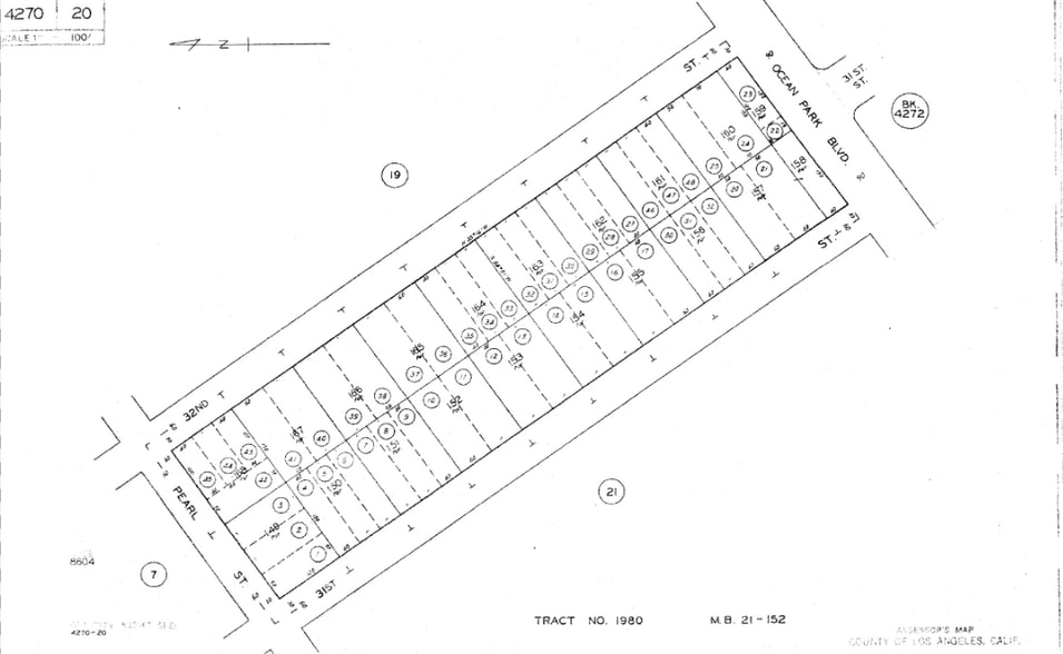 3127 Ocean Park Blvd, Santa Monica, CA for lease - Plat Map - Image 3 of 3