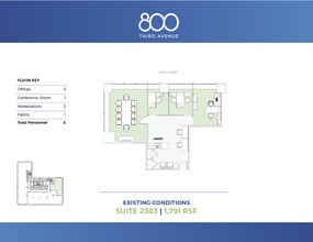 800 Third Ave, New York, NY à louer Plan d’étage- Image 2 de 5