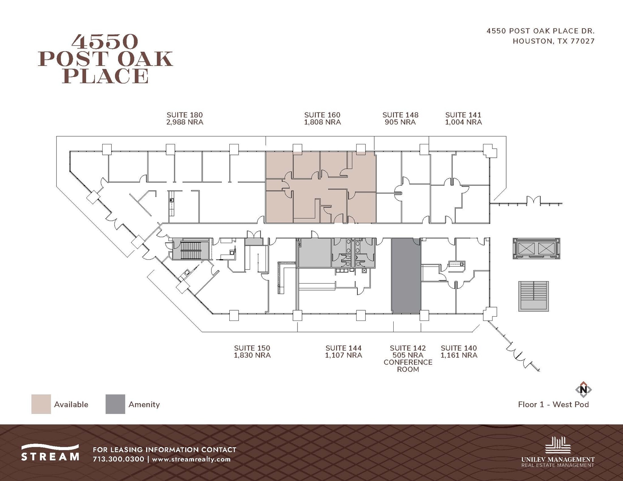 4550 Post Oak Place Dr, Houston, TX for lease Floor Plan- Image 1 of 1