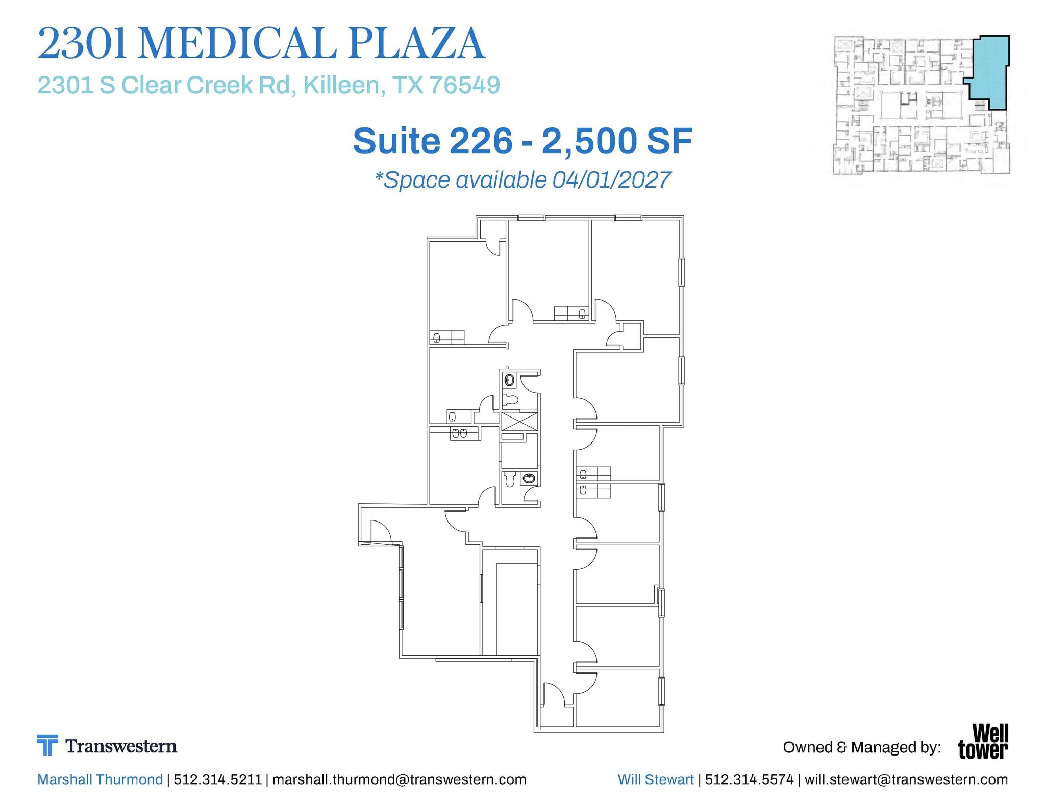 2301 S Clear Creek Rd, Killeen, TX à louer Plan d’étage- Image 1 de 1