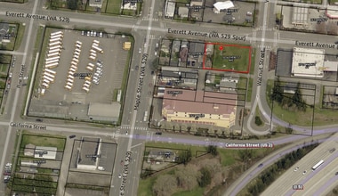 3016 Everett Ave, Everett, WA - Aerial  map view