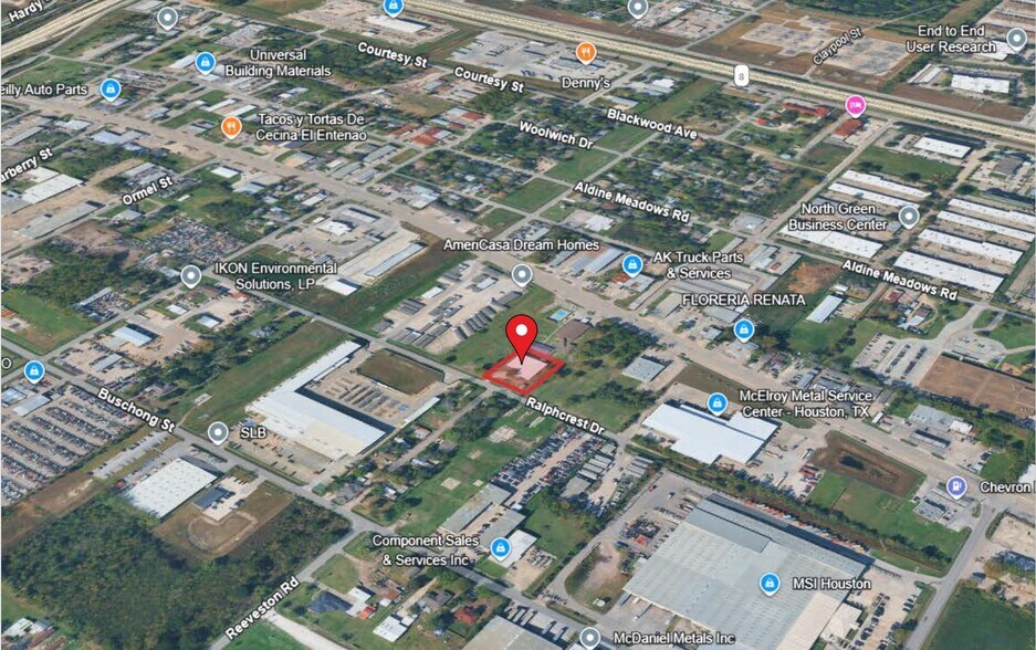 1215 Ralphcrest Dr, Houston, TX for sale - Aerial - Image 3 of 9