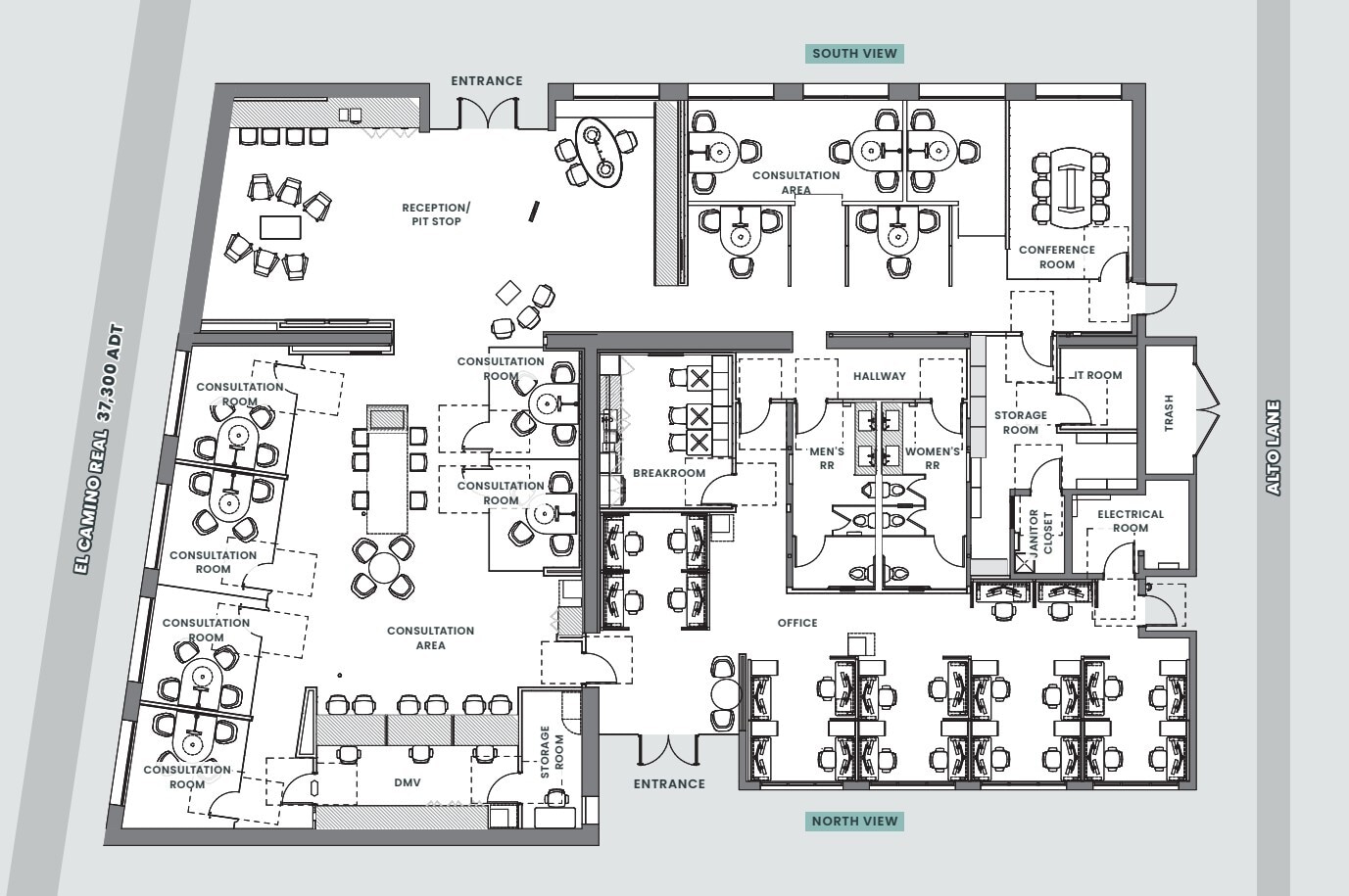 57-65 El Camino Real, Menlo Park, CA for lease Floor Plan- Image 1 of 1