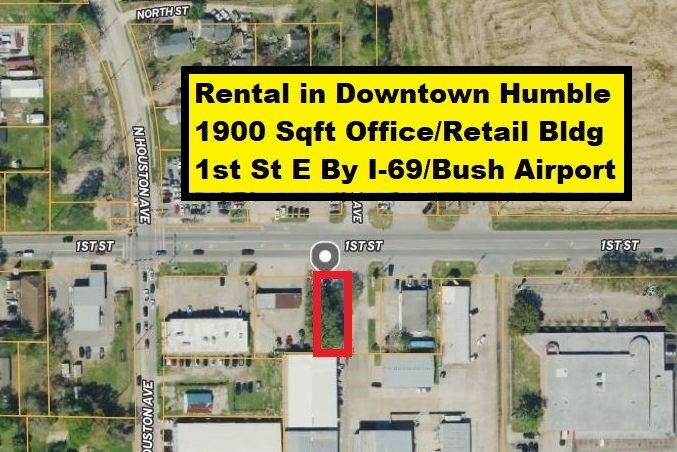 1010 1st St E, Humble, TX for lease Aerial- Image 1 of 30